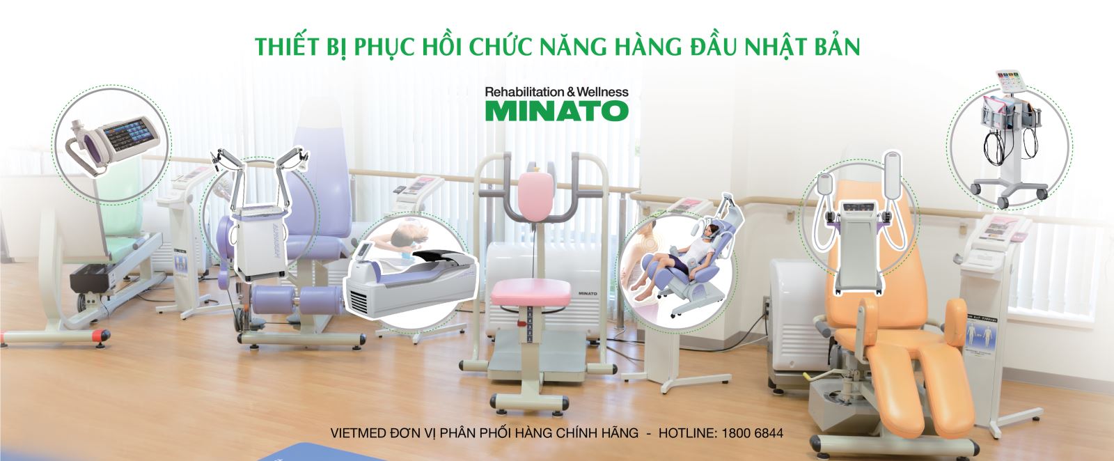 Thiết bị phục hồi chức năng Minato hàng đầu Nhật bản